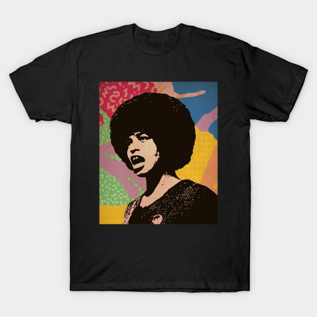 Vintage Poster - Angela Davis Style T-Shirt by Pickle Pickle